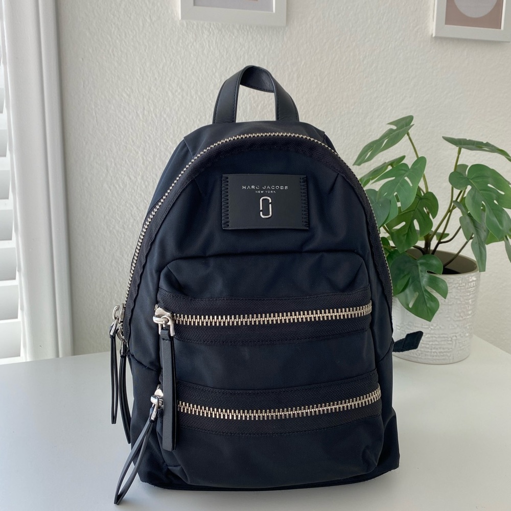 Marc Jacobs Black Nylon Biker Backpack